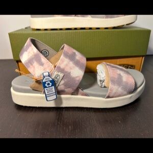 Keen Elle Backstrap Sandals Fawn Tie-Dye/Star White Womens Size 7